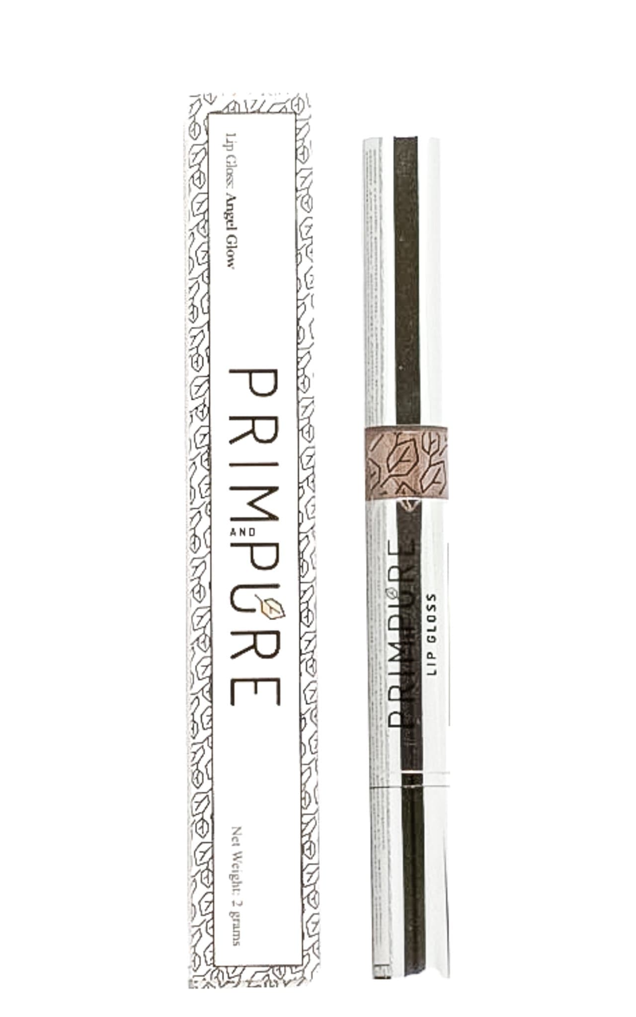 Prim and Pure Organic Roll-Up Lip Gloss | Moisturizing and Naturally Pigmented with Organic Ingredients | Non-Toxic Formula & Cruelty Free | Hydrating Formula | Made in USA (Angel Glow)