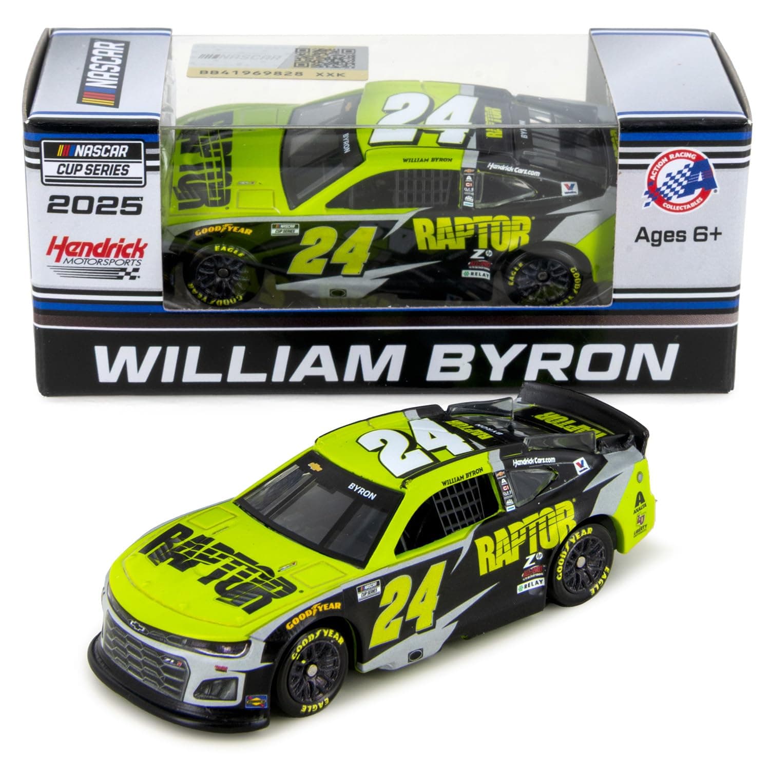 William Byron 2025 Raptor Diecast NASCAR 1:64 Scale