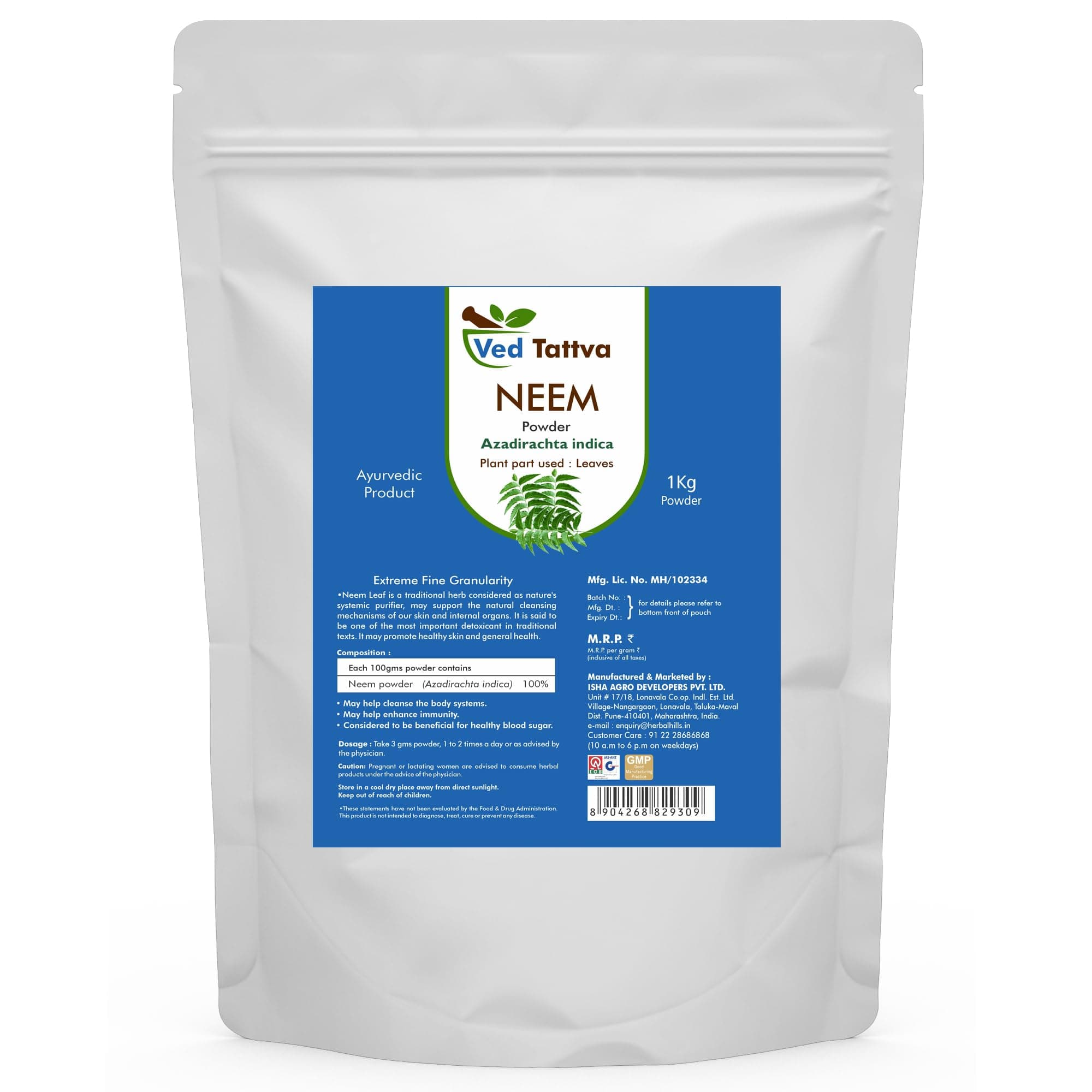 Neem Powder (1 Kg Pack of 1)