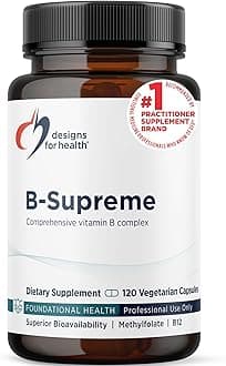 Methylated Vitamin B Complex - Vitamin B Supplements with B12 Vitamins, B1, B3, Niacin, B6, Folate & Biotin - Supports Metabolic and Heart Health, Mood & Energy* (120 Capsules)