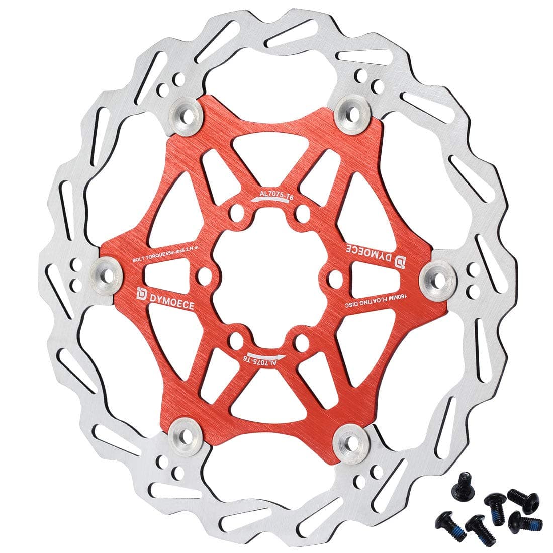 Bicycle Floating Disc Brake Rotor with 6 Bolts for MTB Mountain Road Bike