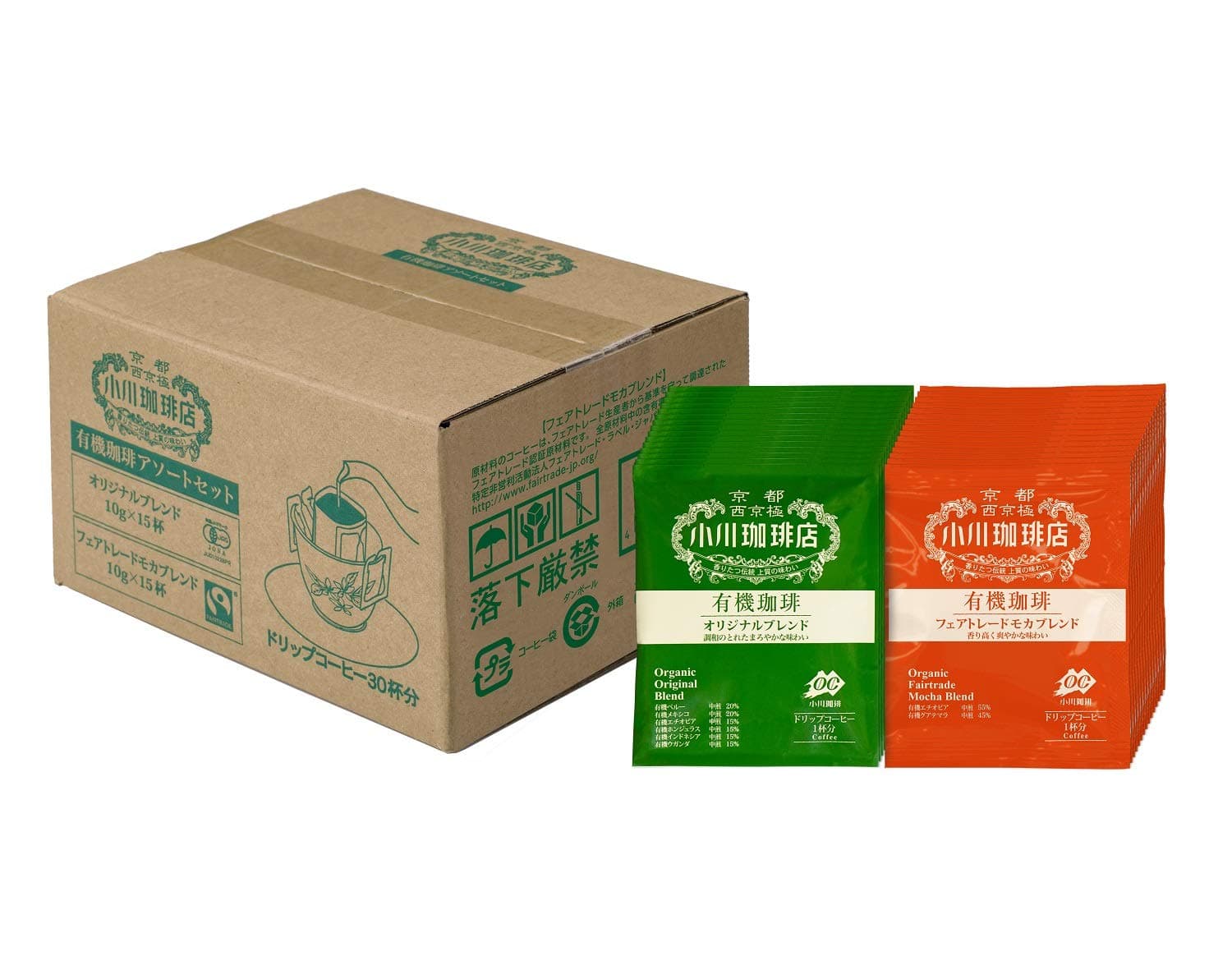 Ogawa Coffee Shop Organic Assorted Set drip 30 Cups