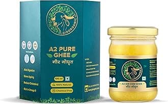 GirOrganic A2 Pure 100 ml Ghee | 100% Gir Cow Ghee | Vedic Bilona Method | Glass Bottle | Grassfed, Cultured, Premium & Traditional Ghee | Immunity Booster | Gopal Ratna Award Winner 2023