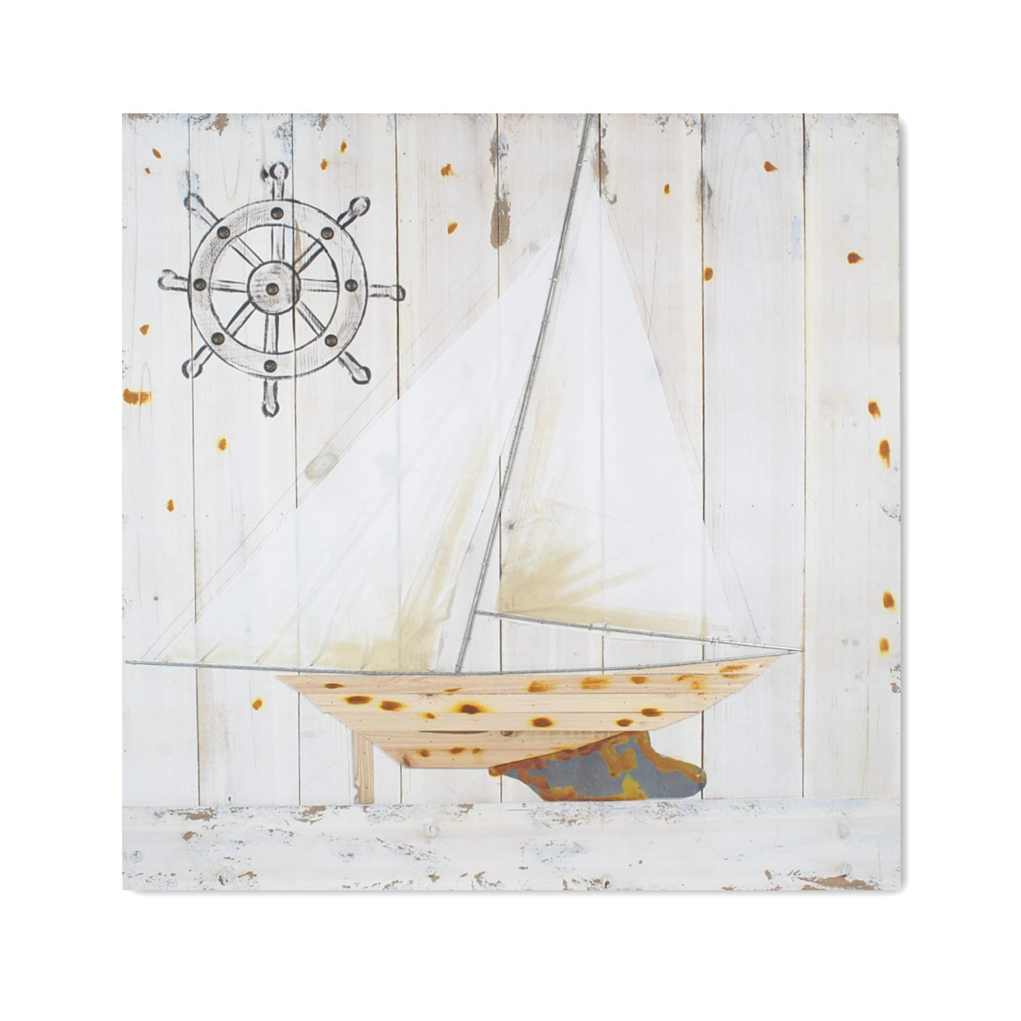 Art Deco Home - Frame Wood Boat 98 cm
