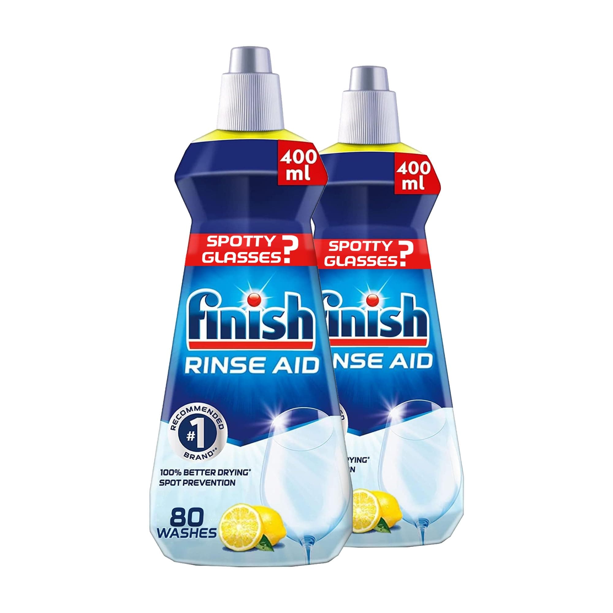 Rinse Aid, Lemon Sparkle Scent, 400ml x 2