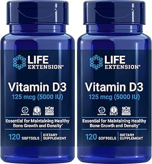 Vitamin D3 5000 IU, 120 Softgels (Pack of 2)