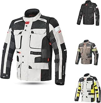 MAXIMO-MOTO Motorbike Jacket for Men Motorcycle Waterproof Windproof Touring Jacket CE Class A Certified Protective Coat EN: 17092-4:2020