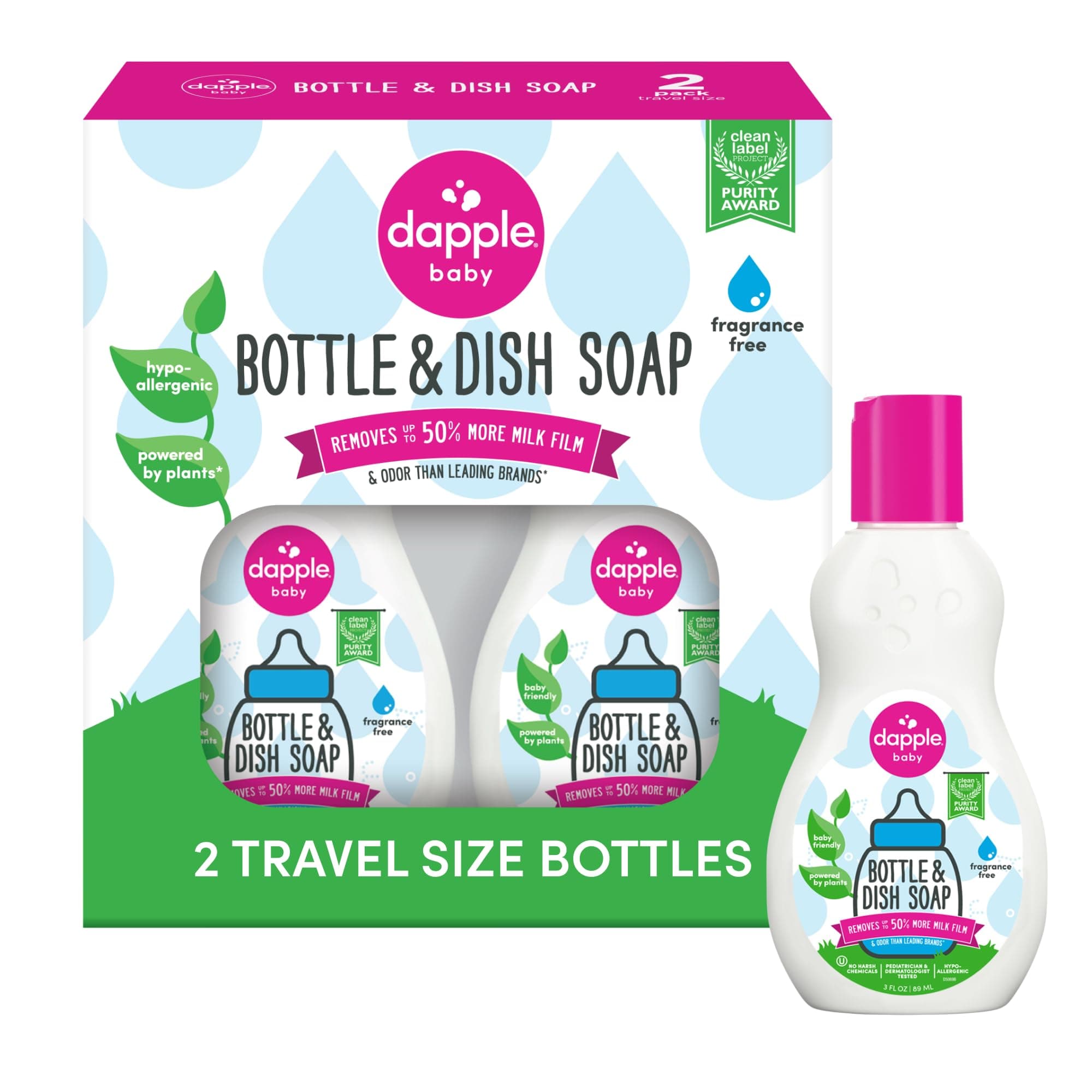 DAPPLE, BTL&DISH LIQ,FF,TRAVEL 3 OZ
