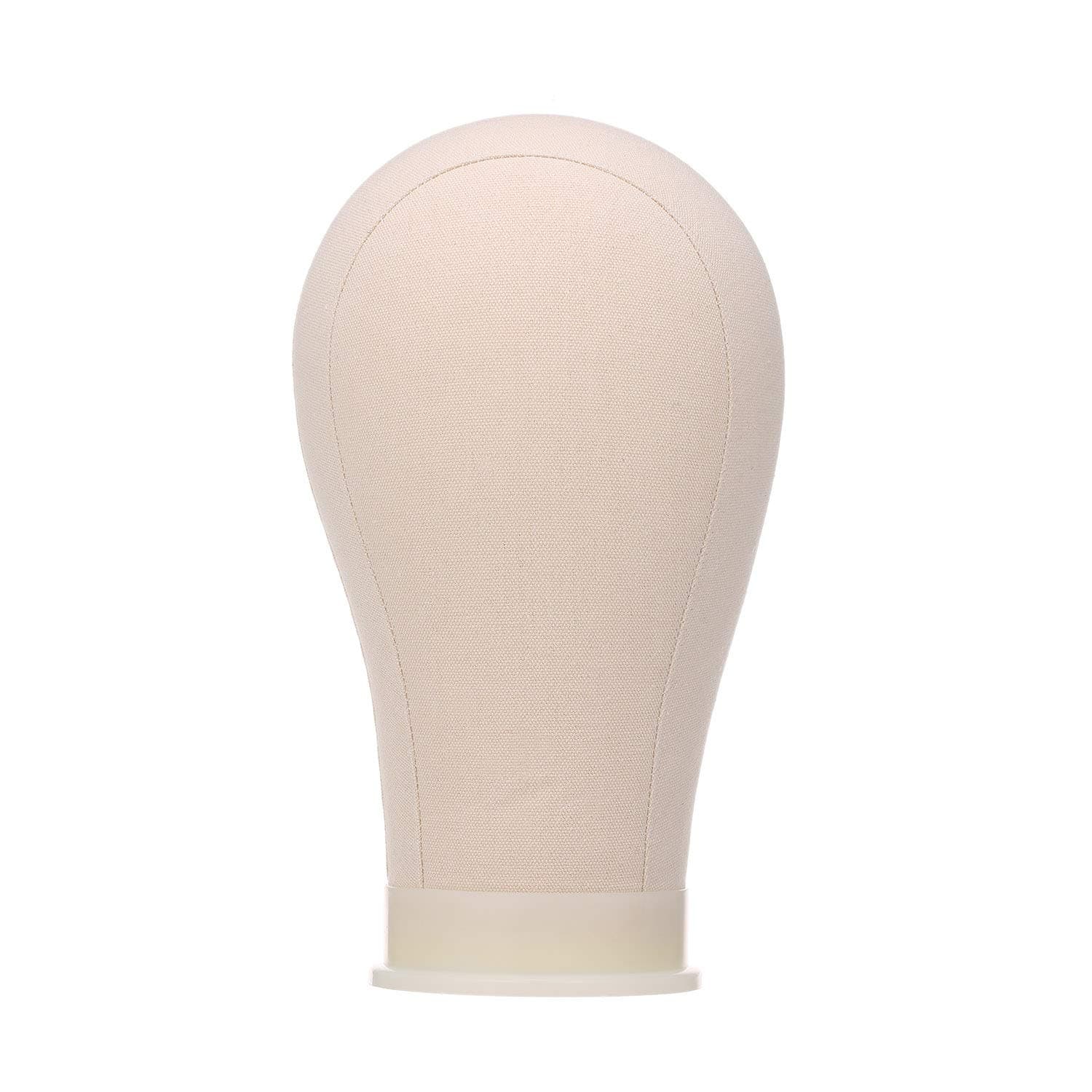 Cigooxm 21" Cork Canvas Block Head Mannequin Head Wig Display Styling Head Manikin Canvas Head