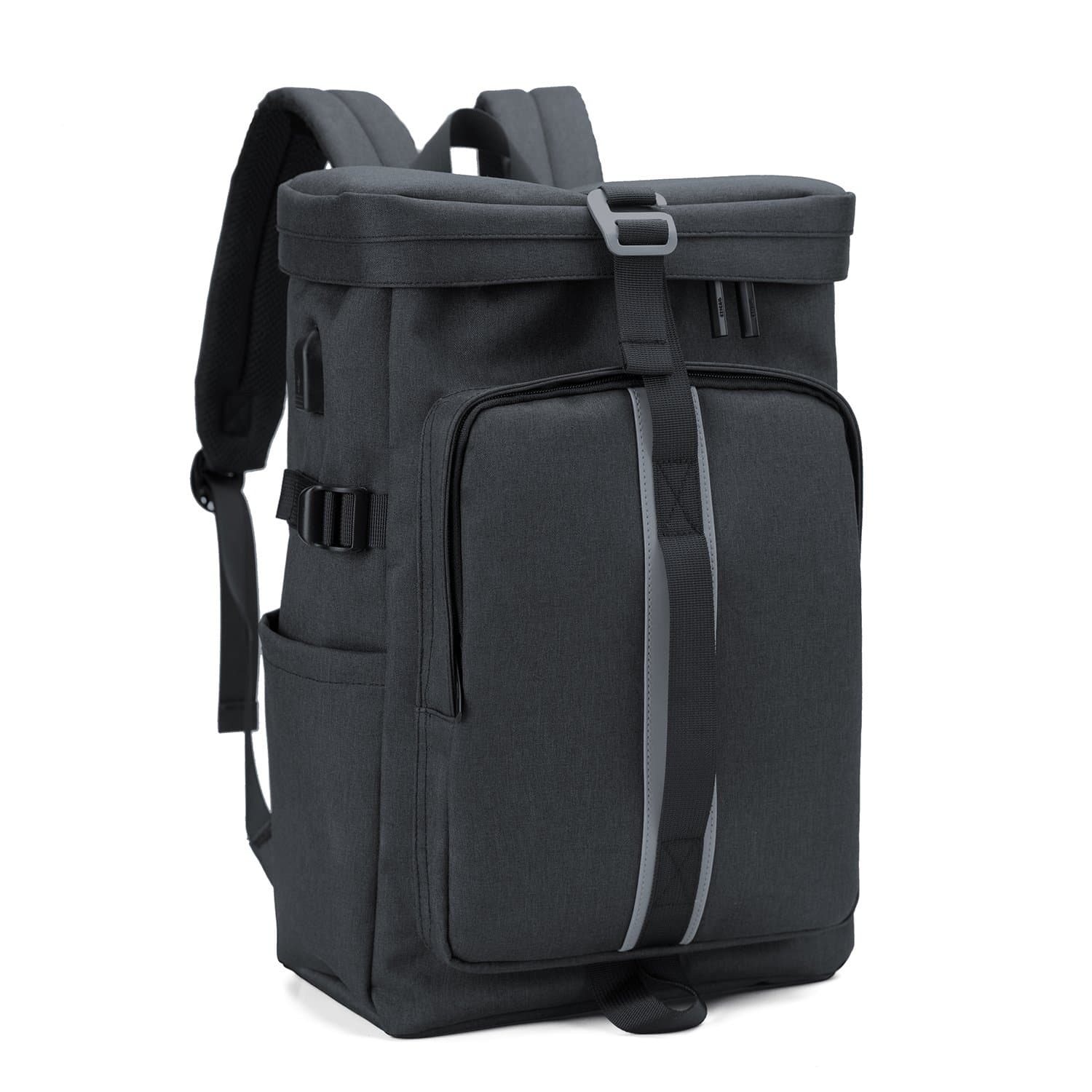 YAOHU Backpack with USB Charging Port, Anti-Theft 15.6” Laptop School Bag for University Student, Waterproof Daypack for MacBook Notebook, Rucksack for Men Women Boys Girls College Business Travel