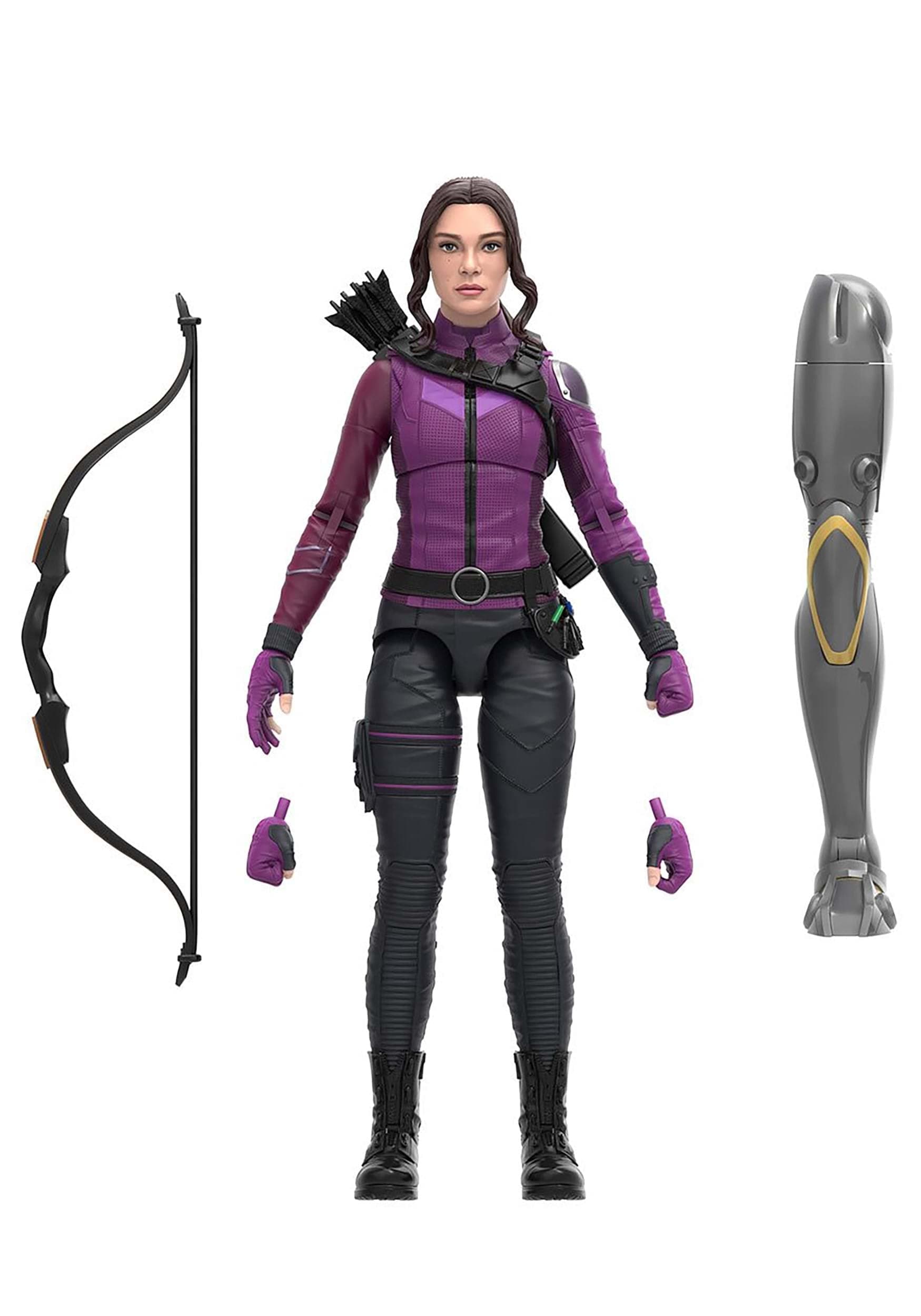 Marvel Legends Series MCU Disney Plus Kate Bishop Hawkeye Series Action Figure 6-inch Collectible Toy, 3 Accessories, 1 Build-A-Figure Part
