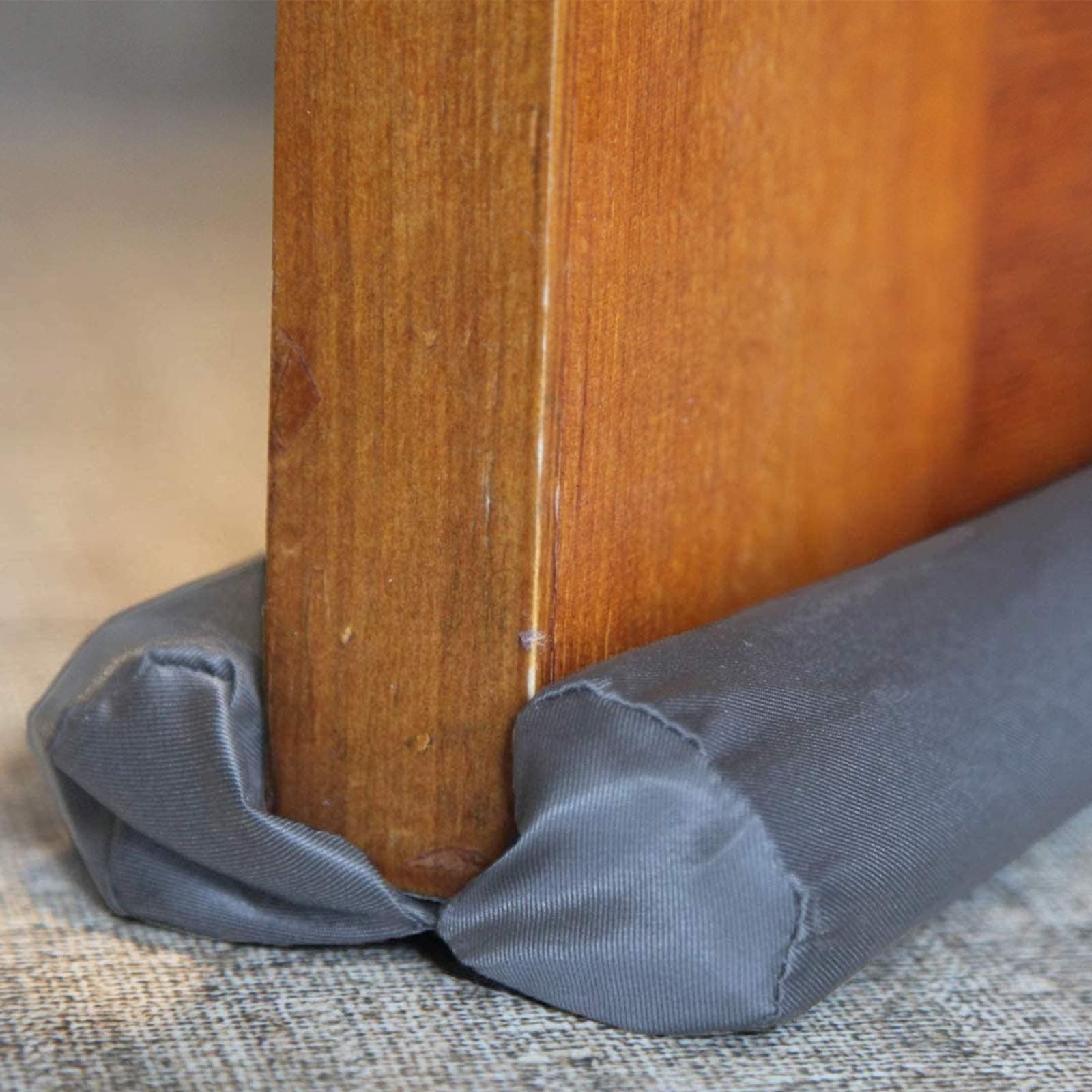 MAXTID Small Door Draft Stopper 24 to 30 inches Grey Adjustable Insulation Sound Proof Small Door Draft Blocker for Noise Light Smell Stopper