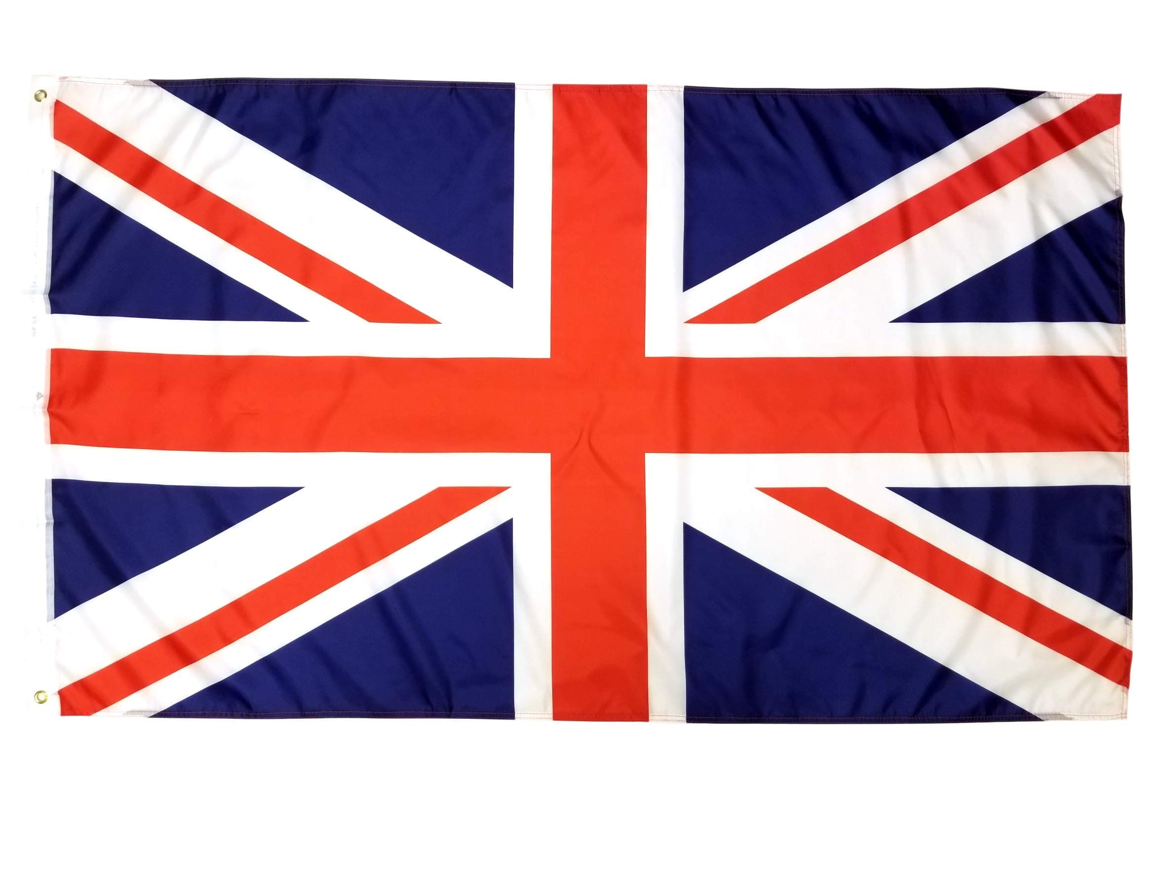 3x5 British Flag with Two Brass Grommets 100% Polyester , UK Flag , United Kingdom Flag , Union Jack Flags , English Flag England Flag Union Flag 3x5 English Flag United Kingdom Flag Britain Flag 3x5