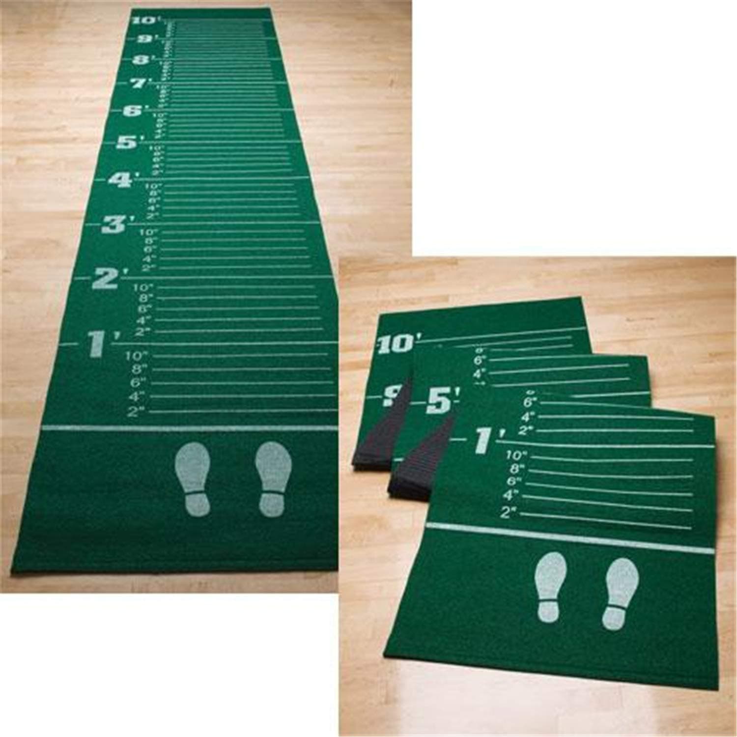 Carpeted Long Jump Mat , Green, 12'L x 30"W