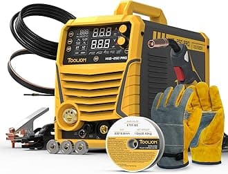 Aluminum MIG Welder with Pulse 250A 110V/220V Dual Voltage 6 in 1 Multifunctional Welding Machine Pulsed MIG/Gas MIG/Flux Core/Spool Gun MIG/Lift TIG/Stick