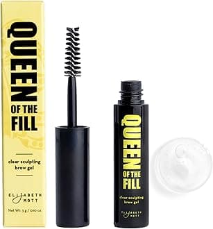 Queen of the Fill Clear Brow Gel – Long-Lasting Sculpting & Shaping Gel Setter to Control, Tame & Define Eyebrows with Natural Finish – Smudge-Proof, Lightweight, Quick-Dry Formula – 3g