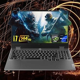 Lenovo LOQ i7 Premium Gaming Laptop, 15.6" FHD 144Hz, i7-13650HX (Beats i9-12900H), GeForce RTX 4060 (Boost Clock 2370MHz), 16GB DDR5 RAM, 1TB SSD, Backlit KB, RJ-45, Wi-Fi 6, Windows 11 Pro, Grey