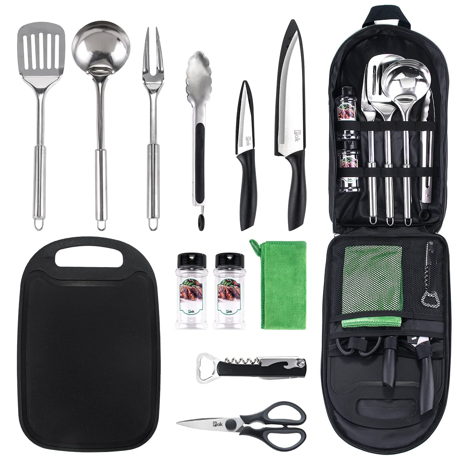 PAK Camping Cookware Set - Kitchen Utensils and Accessories for RV and Outdoor Cooking