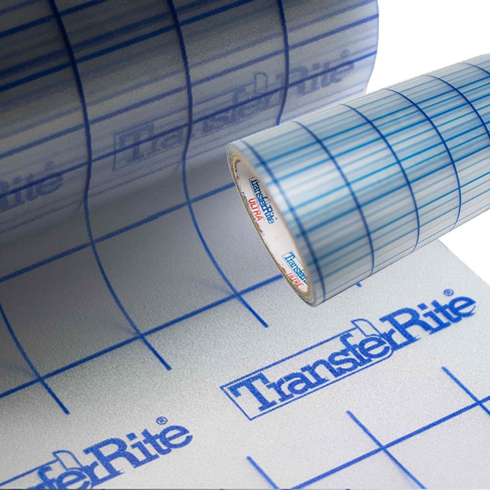 Greenstar TransferRite Application Transfer Tape Self Adhesive Clear w/Grid for Alignment 24" x 10yd