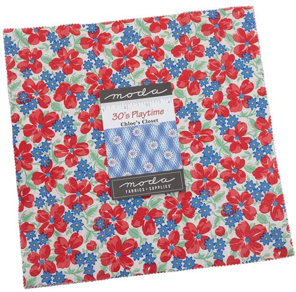 30's Playtime Layer Cake, 42-10" Precut Fabric Quilt Squares by Chloe's Closet