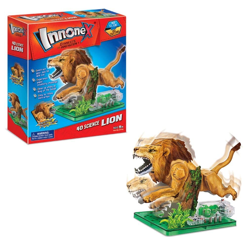INNONEX - 4D SCIENCE - LION - JIGSAW 3D PUZZLE MOTORIZED DINOSAURS