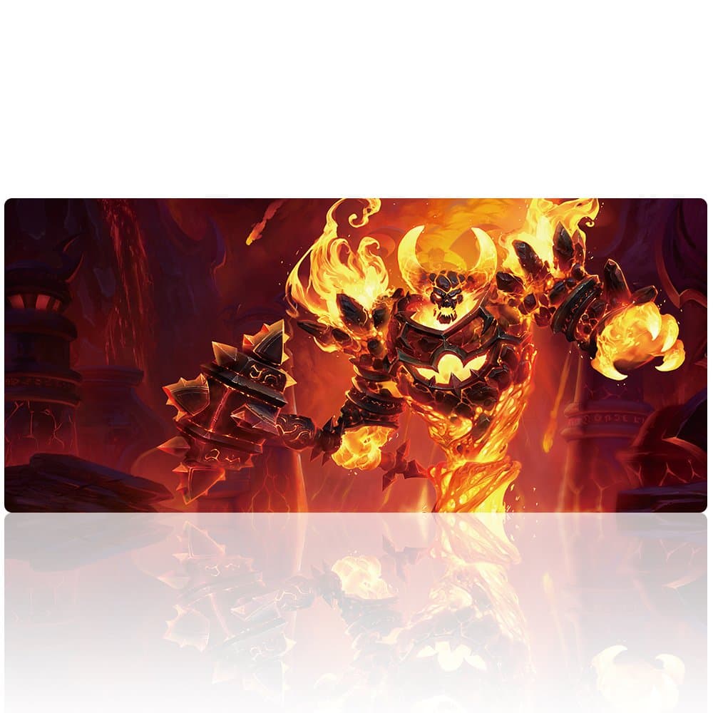 Bimor Extended Gaming Mouse Mat / Pad - Large, Wide (Long) Custom Professional Mousepad, Stitched Edges, Ideal for Desk Cover, Computer Keyboard, PC and Laptop (90x40 huoguai13)