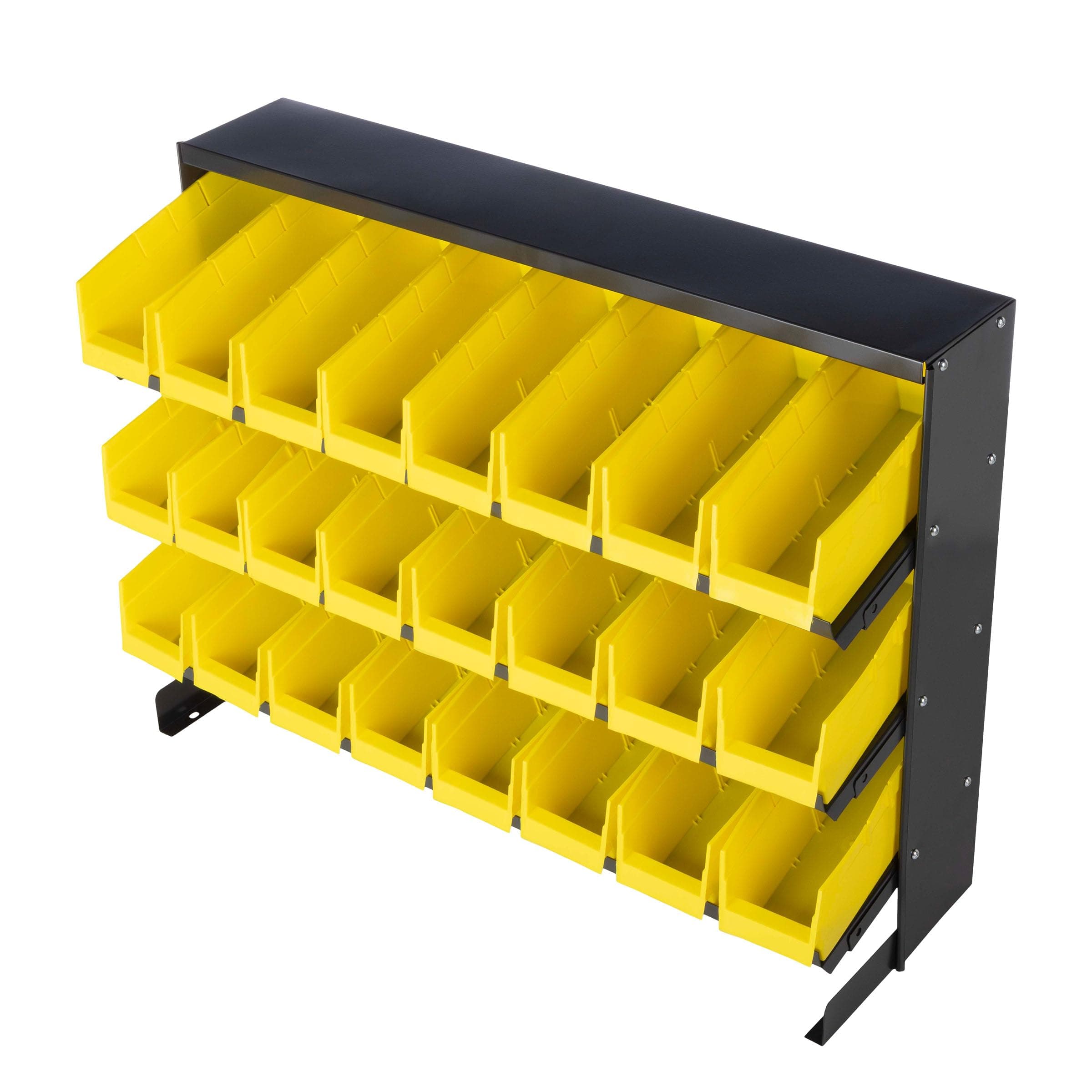 Stalwart 24 Bin Parts Storage Rack Trays