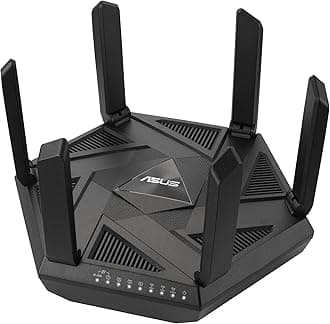 ASUS RT-AXE7800 Tri-band WiFi 6E Extendable Router, 6GHz Band, 2.5G Port, Subscription-free Network Security, Instant Guard, Advanced Parental Control, Built-in VPN, AiMesh Compatible, Smart Home, SMB