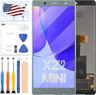 for Sony Xperia XZ2 Compact Screen Replacement 5.0" for Sony XZ2 Mini H8324 H8314 LCD Display Touch Screen Digitizer Assembly Matrix Sensor Glass Lens Kits with Free Tools (Blue no Frame)