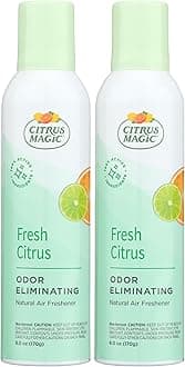 Citrus Magic2-Pack Natural Odor Eliminating Air Freshener Spray, Tropical Citrus Blend, 7-Ounce