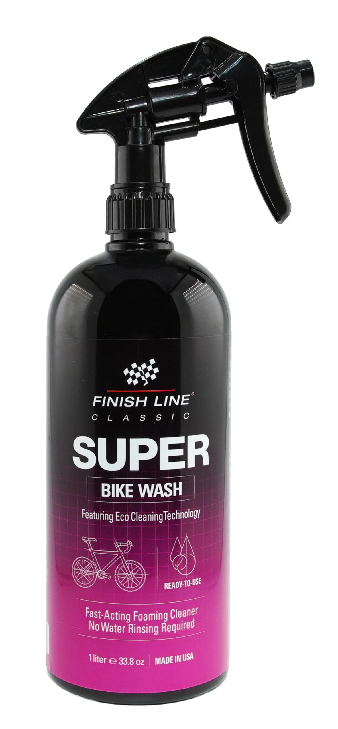 Finish Line Super Bike Wash – Professional Biodegradable Bicycle Cleaner with Advanced Cleaning Agents and Rust Inhibitors – Safe on All Components