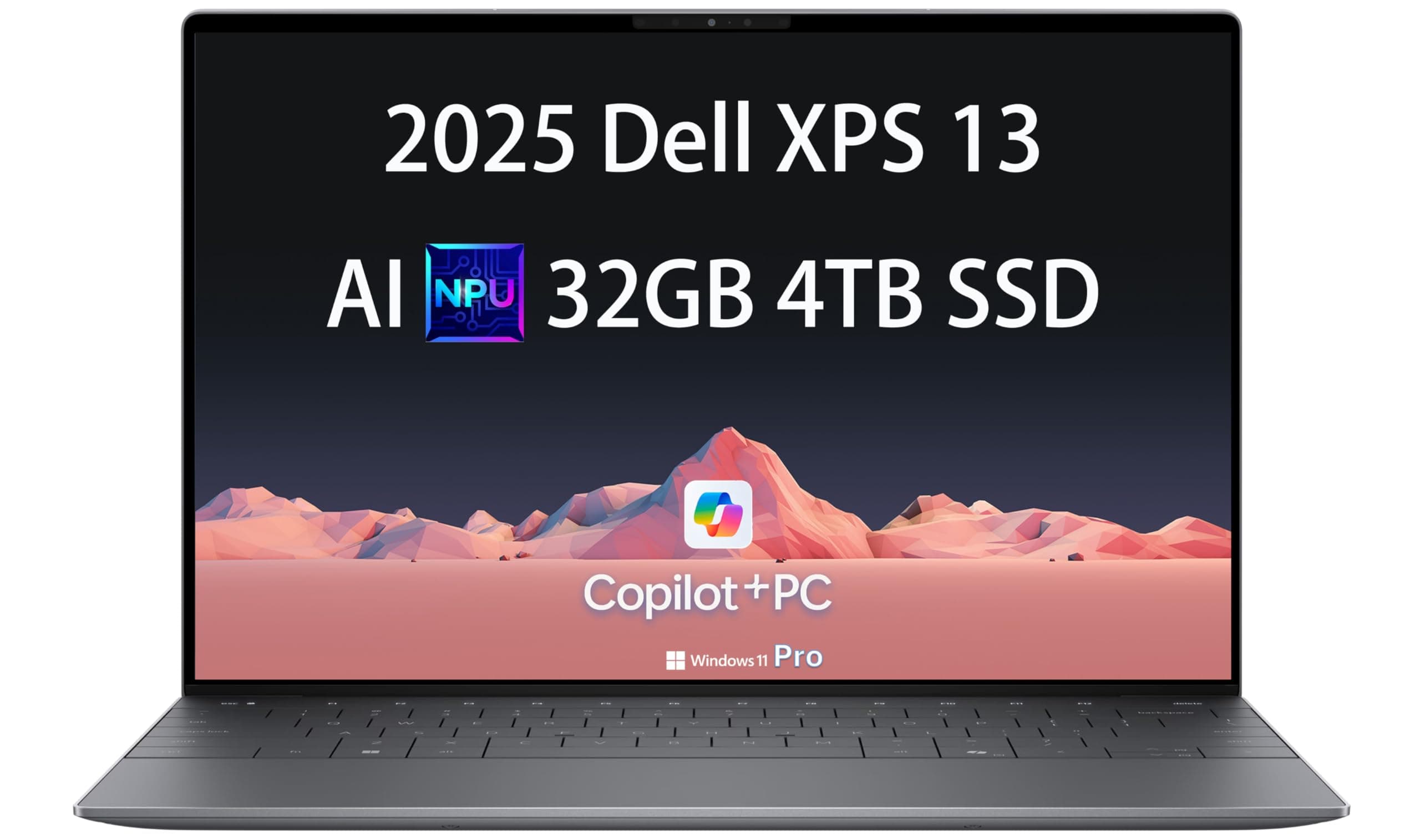 2025 Dell XPS 13 9345 Laptop, Copilot+ AI PC (13.4" FHD+ 120Hz, Qualcomm 12-Core Snapdragon X Elite (>Intel i7-1355U), 32GB 8448MT/s RAM, 4TB SSD) 27 Hours Battery Life, IR Webcam, Wi-Fi 7, Win 11 Pro