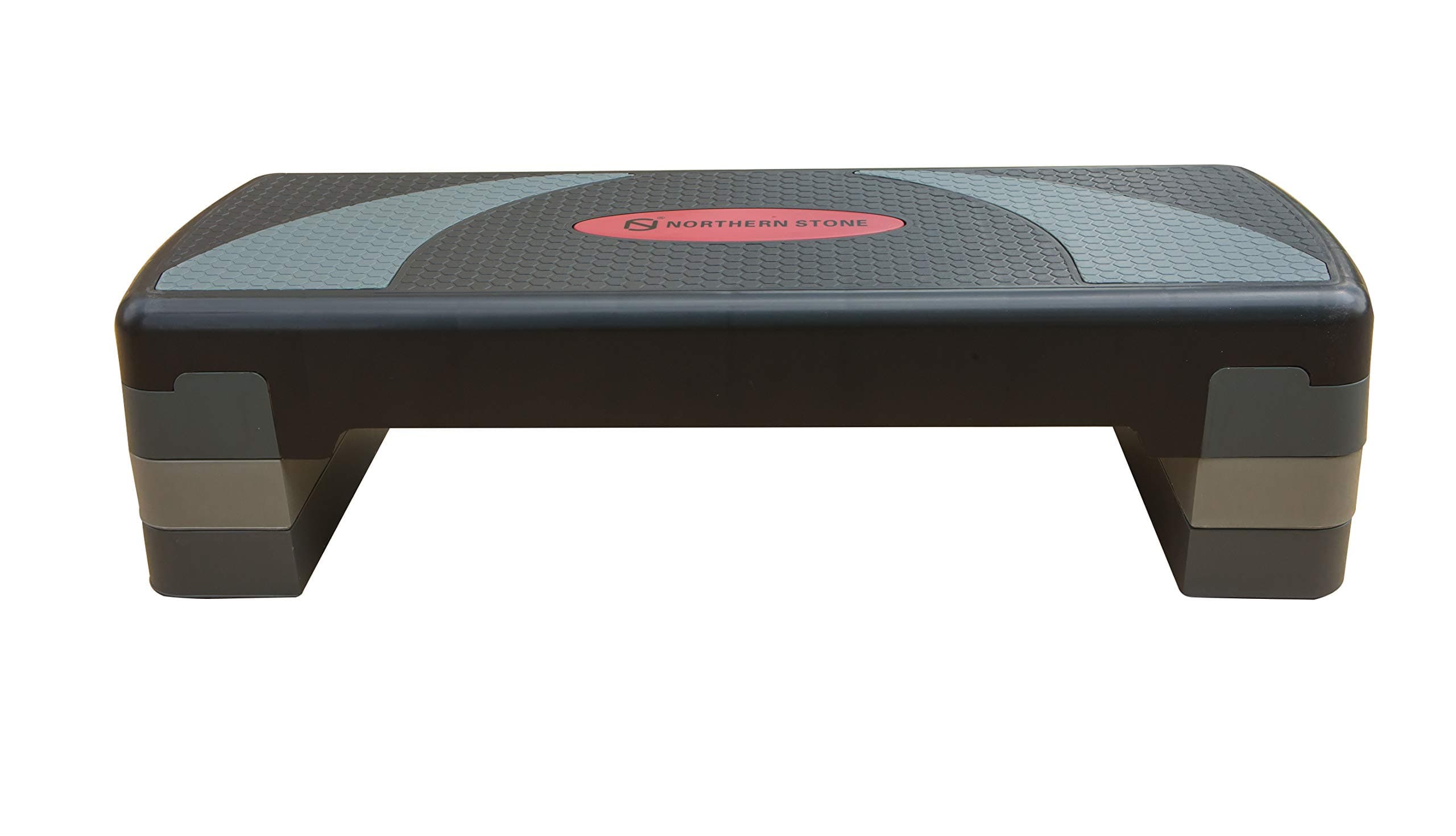 NORTHERN STONE Adjustable Aerobic Step with 4", 6" and 8" Heights Fitness Levels