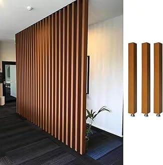 Room Divider Modern DIY Room Divider for Privacy Screen/Doorway/Studio Apartment, Square Wall Partition Floor to Ceiling Design, Easy to Install & Remove (Color : 3pcs Height, Size : 180cm/70.9in/