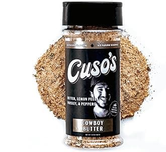 Cuso’s Cowboy Butter Seasoning – Roasted Garlic Butter Herb Rub for Steak, BBQ, Smoking & Grilling – Great Tasting– 1 Count BBQ Seasoning