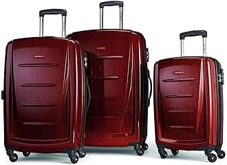 Samsonite Winfield 2 Hardside Expandable Luggage with Spinner Wheels, Burgundy, 3-Piece Set (20/24/28)