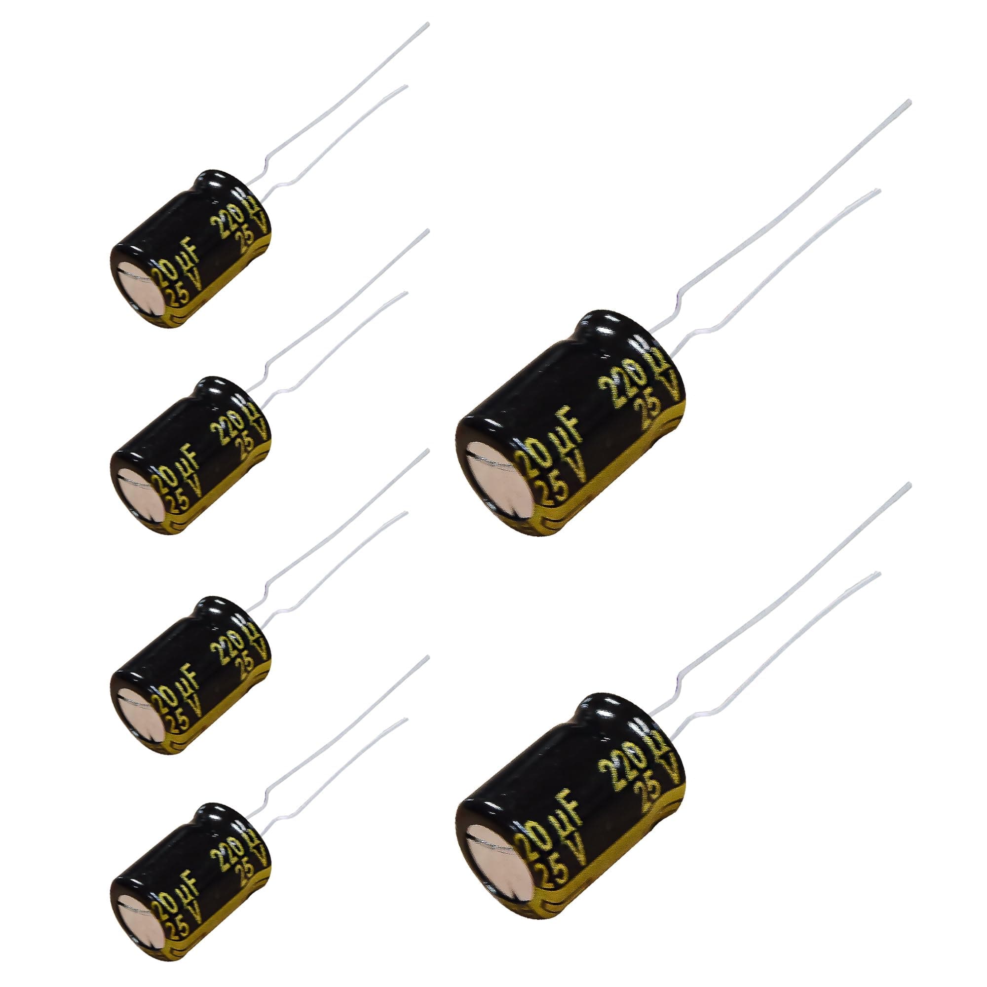 Replacement for 6 pcs Panasonic FM Series Capacitors 25V 220uf Low Impedance