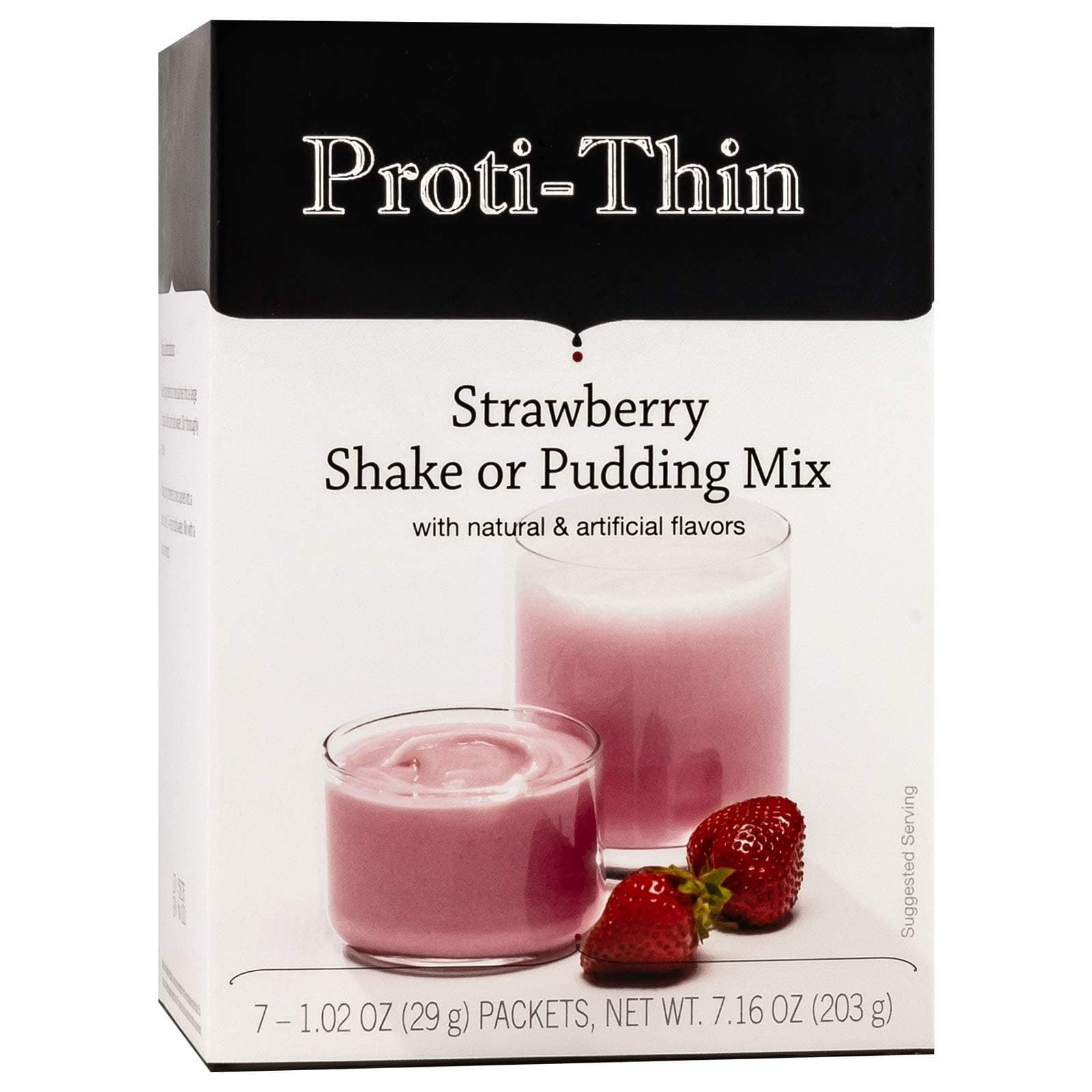 High Protein Strawberry Pudding and Shake Mix, Healthy Dessert Mix, 15g Protein, Low Calorie, Low Carb, Low Fat, Low Sugar, Aspartame-Free, Gluten-Free, 1 Pack of 7 Servings