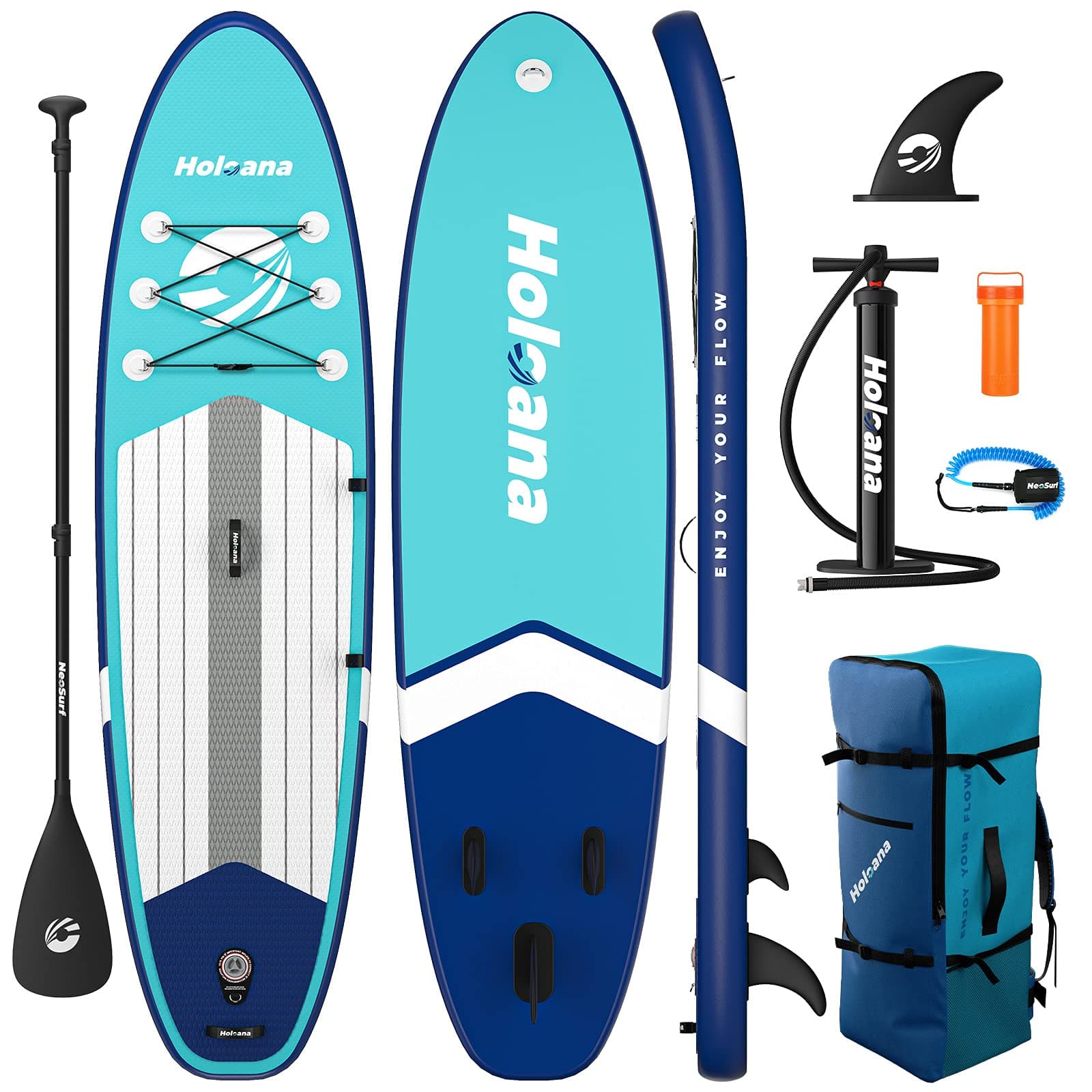 Stand Up Paddle Board Inflatable SUP 10'6"×31"×6" Ultra-Light Inflatable Paddle Boards, Non-Slip Deck Pad, with Backpack, Leash, Paddle and Hand Pump