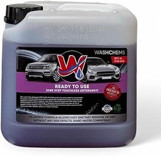 Foam Cannon Ready to Use - Touchless One Step Car Wash Shampoo (1 Gallon, 128 oz) – No Mixing Ratio Required - Commercial Grade – Great for Cars, Trucks, Motorcycles, Other - Wash Chems (1)