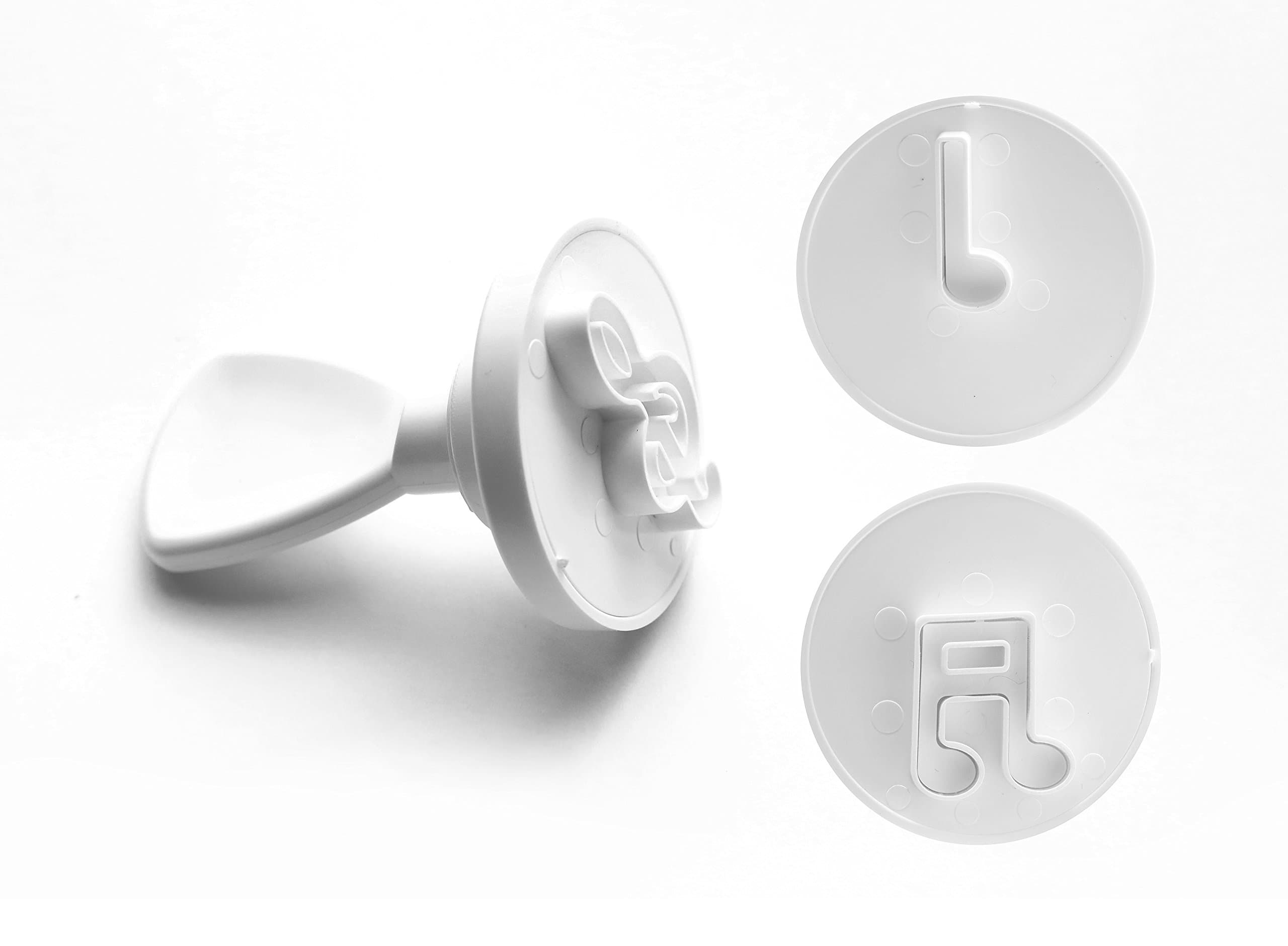 Musical Note Cake Plunger Cutter Set of 3 Cake Decorating Treble Clef, Quaver, Crotchet Notes UK Made