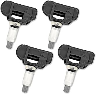 TPMS 433Mhz 9050030 Tire Pressure Monitor Sensor, Set of 4 Pack, Compatible with Mercedes-Benz Maserati Replaces A0009050030 A0009053907 A0009054204