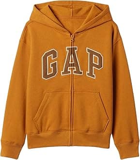 Boys' Logo Hoodie Hooded Full Zip Sweatshirt