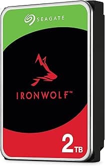 Seagate IronWolf 2TB Internal NAS HDD 3.5 Inch SATA 6 Gb/s 5400 RPM 256 MB Cache for RAID NAS (ST2000VN003)