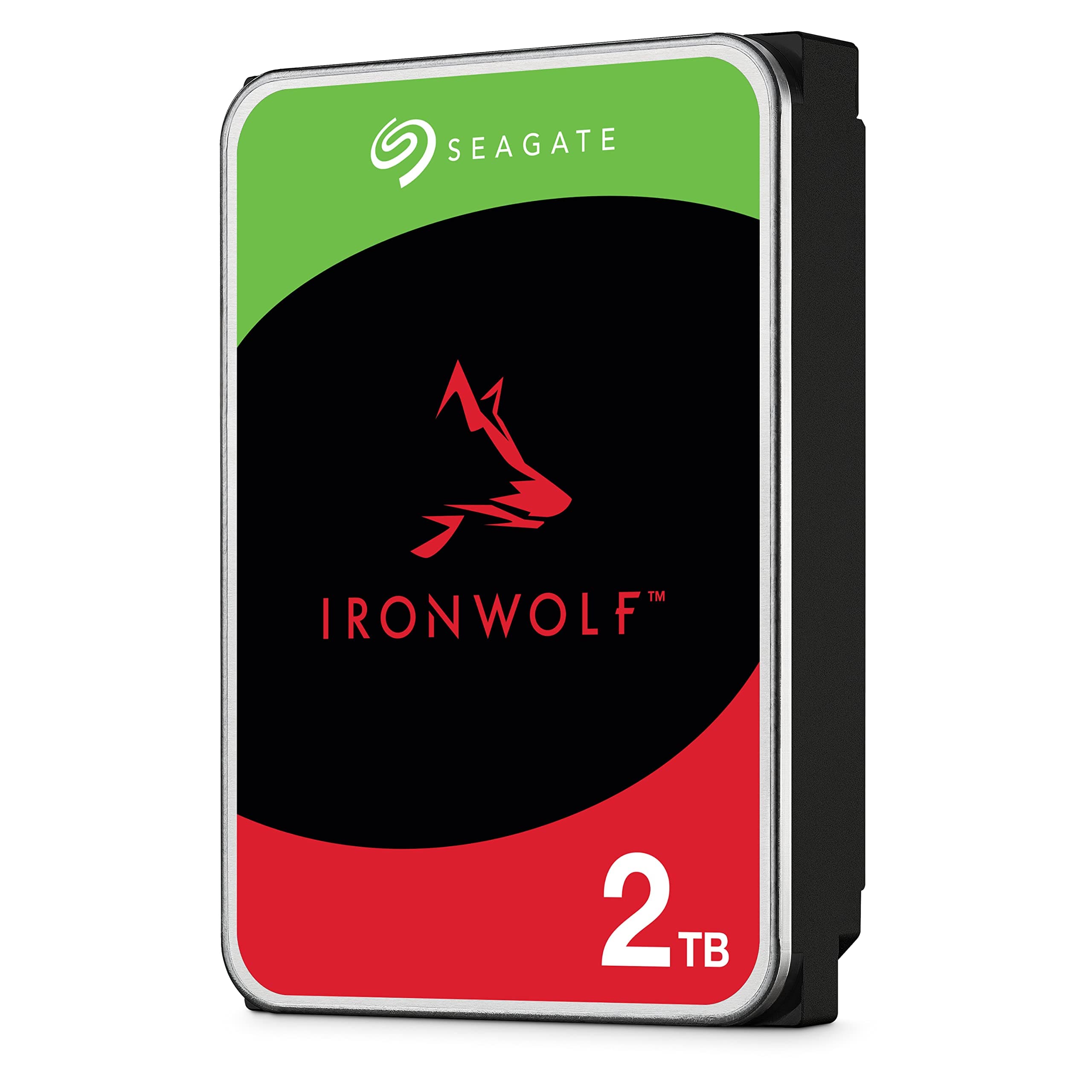 IronWolf, 2TB, Enterprise Internal NAS HDD – CMR 3.5 Inch, SATA 6 Gb/s, 5900 RPM, 256 MB Cache for RAID NAS, Rescue Services (ST2000NT003)