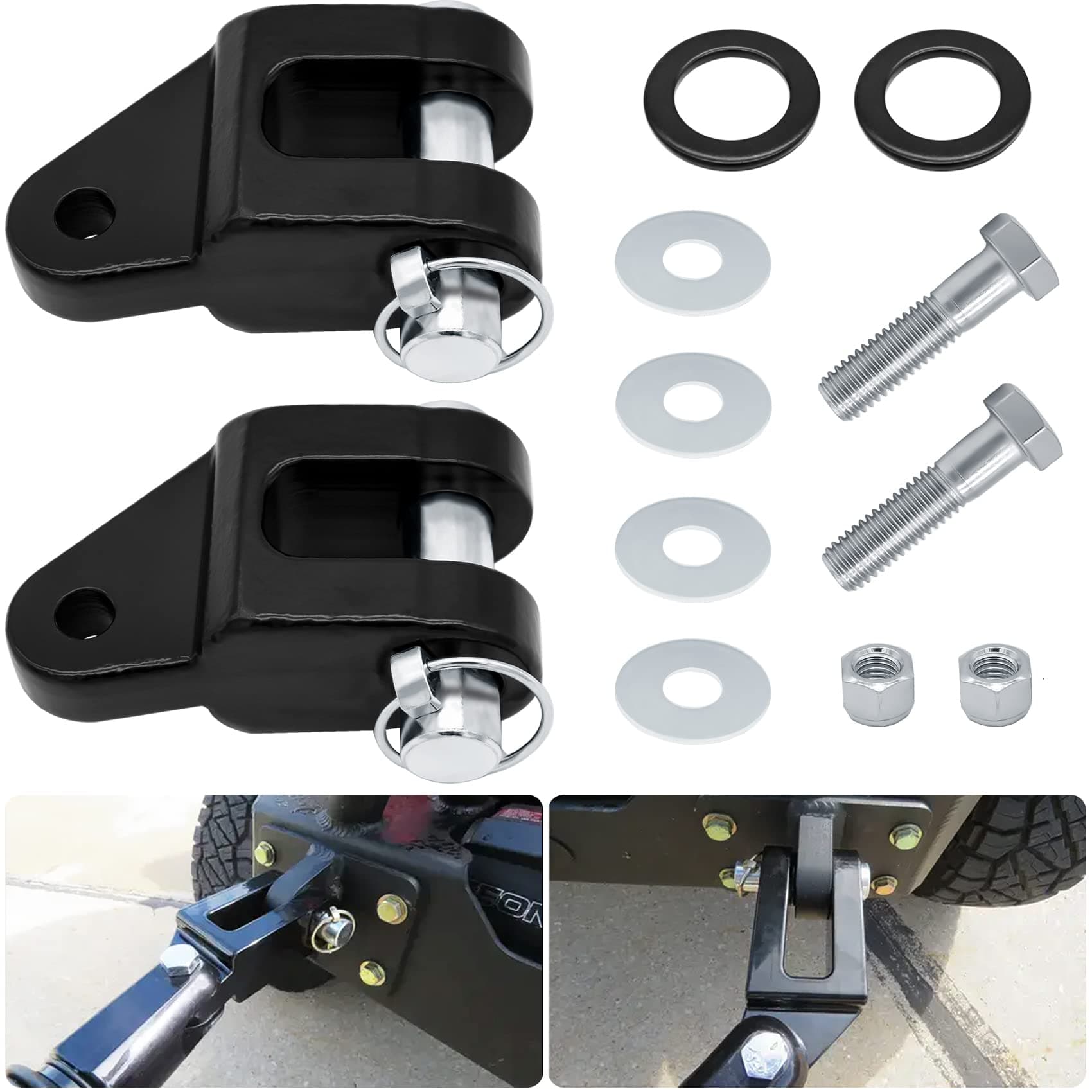 BX88357 BX88296, Off Road Bumper Adapter Kit Compatible with Blue Ox Tow Bars - Avail BX7420, Ascent BX4370, Alpha BX7365 BX7380, Aventa BX7445, Aladdin BX4325, Allure BX7460, Replace# BX88303 BX88304