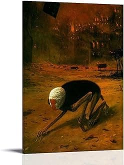 GPWDIEJB Zdzislaw Beksinski Cultura InquietaPoster Canvas Art Oil Painting Wall Painter Home Music Album Celebrity Painting Classical Decorative Wall ArtFrame-style-408x12inch(20x30cm)