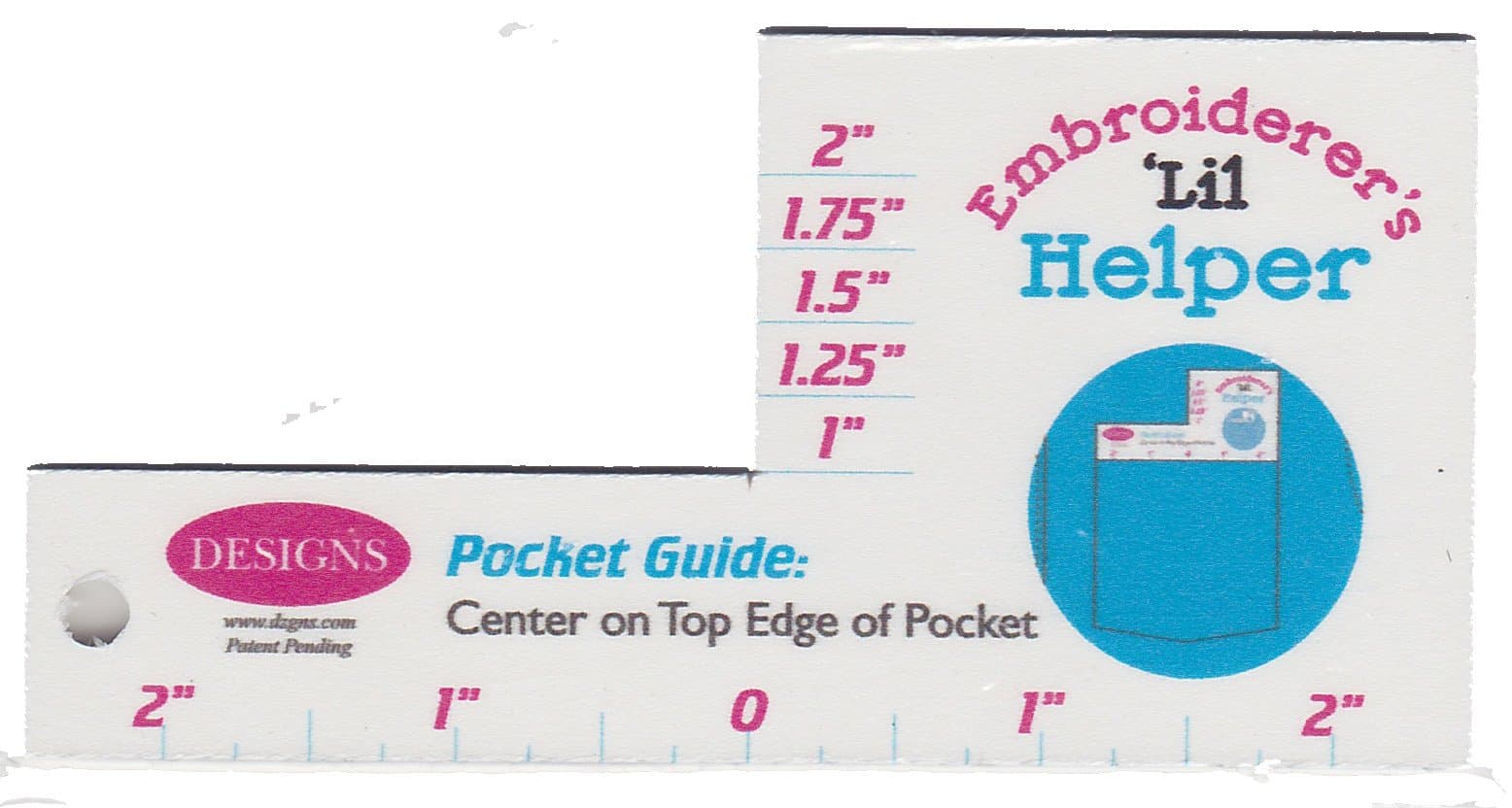 Designs Embroiderer's 'Lil Helper - Above Pocket Embroidery Placement Tool Guide, Multicolor, 00