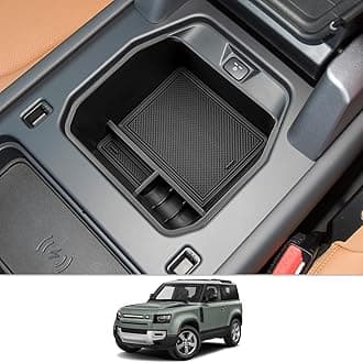 - CDEFG for 2020-2024 2025 Defender 130 110 90 Center Console Organizer for 2020-2025 Land Rover Defender Accessories Middle Console Armrest Tray Storage Box(Not for Models w/Cool Box)