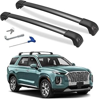 Roof Rack Cross Bars Compatible with Hyundai Palisade 2019-2025 SE/SEL/XRT/Limited/Calligraphy with Lock, Aluminum Roof Cargo Carrier Crossbar